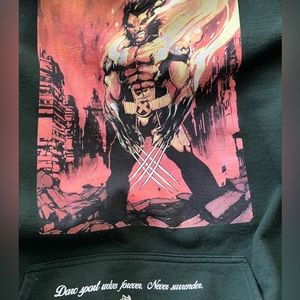 Darc Sport Marvel Collab Wolverine Forrest Green Hoodie XL